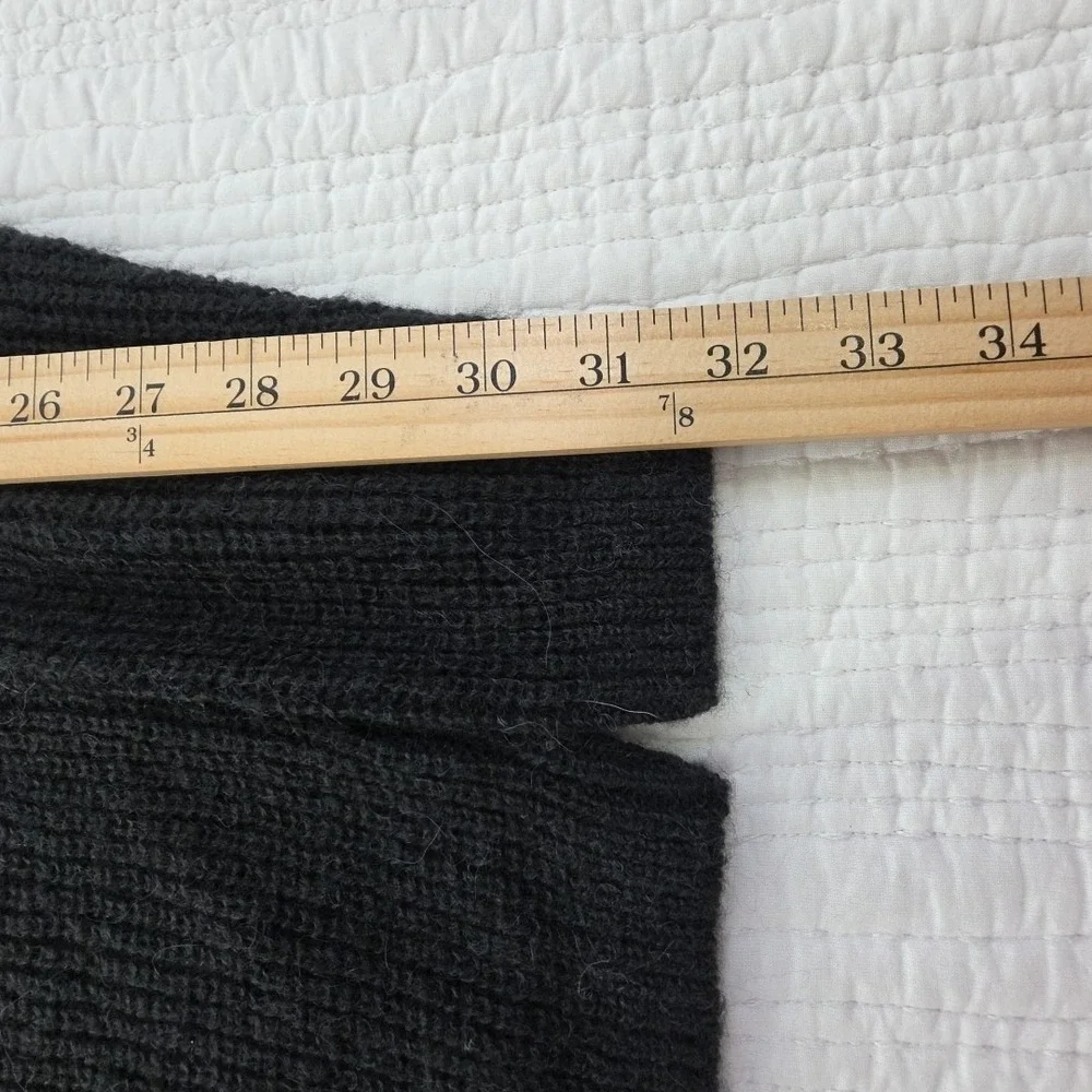 Madewell Alpaca Blend Sweater Women L Large True Black NEW Long Sleeve Crew Neck